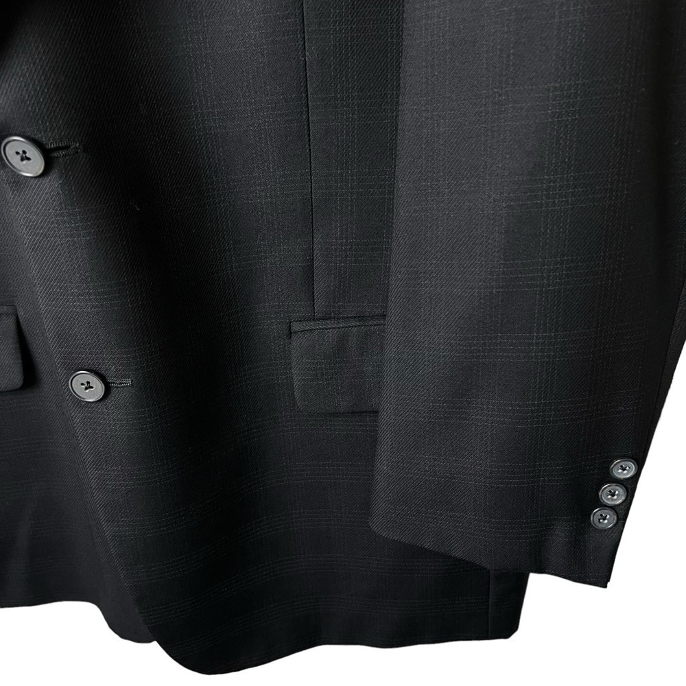Joseph Abboud Windowpane Suit Blazer Men's Jacket 100% WOOL 2 Button SZ 42R W36 - Picture 3 of 12